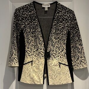 Joseph Ribkoff Black and Cream Blazer